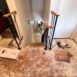 Stairs and flooring before