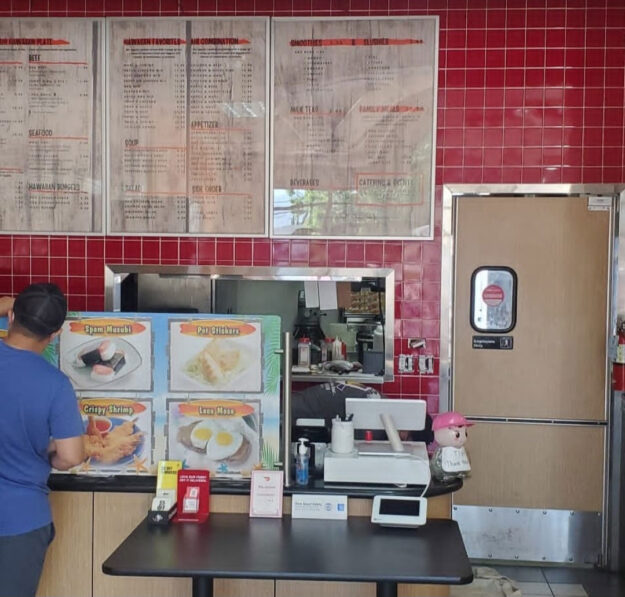New red tile for a restaurant.
