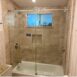 A finished remodel of a bathroom done by In Him construction.