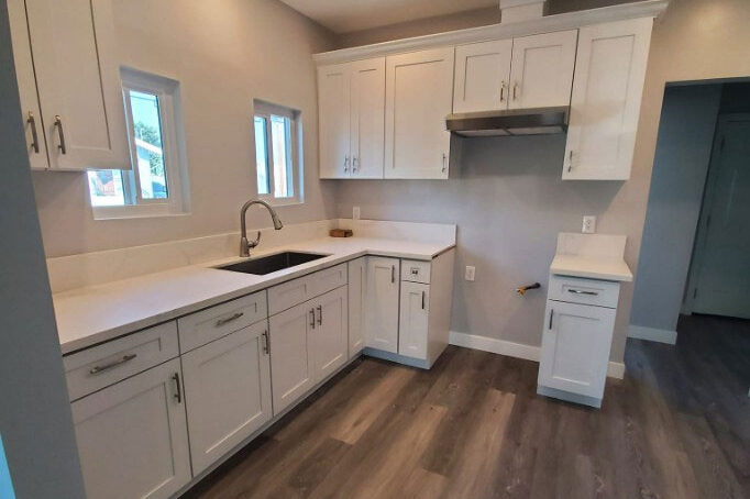 Kitchen remodel after picture.