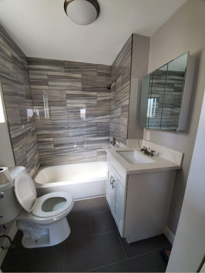 New remodel bathroom.